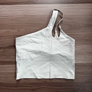 Lululemon One Shoulder Sports Bra Size 2/4 Small Cream
